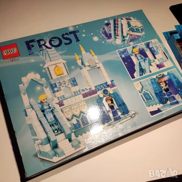 Образователна игра конструктор тип лего + пъзел Frost/Frozen, 873 части. , снимка 1