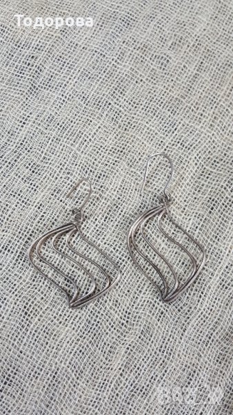 Сребърни обици, снимка 1