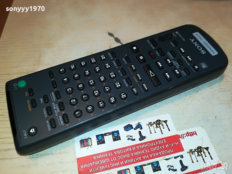 ⭐️SONY RM-D15M MINIDISC DECK REMOTE 0210221622, снимка 1