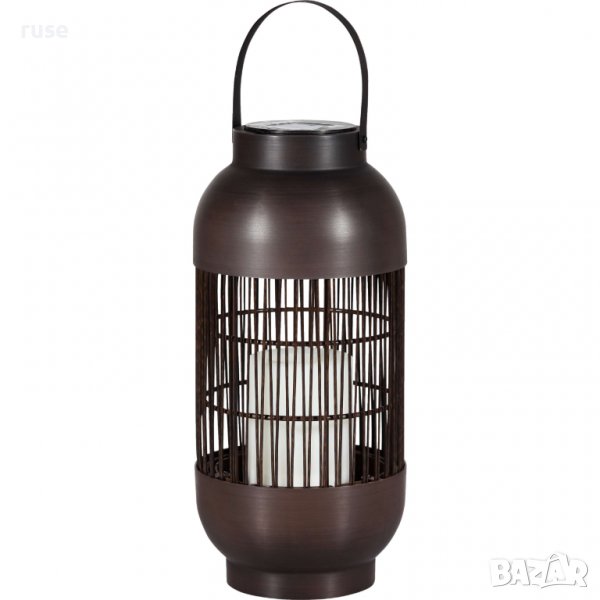 НОВ! Led ратанов соларен фенер , снимка 1