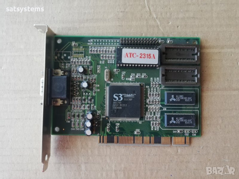  Видео карта S3 Trio64V+ ATC-2315A 2MB PCI, снимка 1