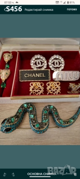 Обеци Louis Vuitton,Chanel ,Gucci,Diyor, Chanel,Miu Miu, брошка, снимка 1