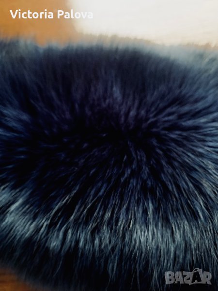 Яка и наръкавници от полярна лисица/естествен косъм, снимка 1