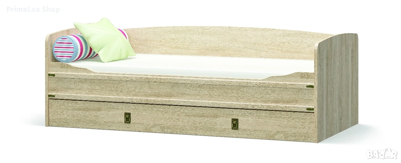Легло с рамка VALENSIA 90-ТАПЧАН без матрак дъб сонома , снимка 1