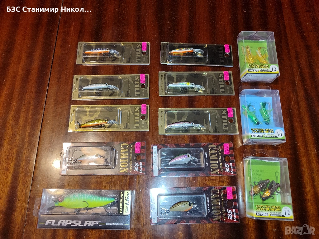 Воблери Smith Camion SR,Smith Still,Megabass,щурци,кутии,шпула и части за Shimano Vanquish C3000MHG., снимка 1