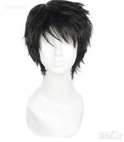 Аниме черна къса перука, снимка 1