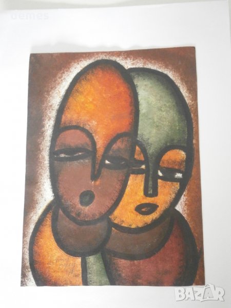  Жените на Африка-картина маслени бои, снимка 1