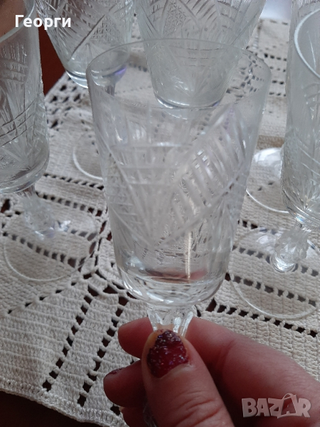 Кристални чаши за ракия,аператив, снимка 1