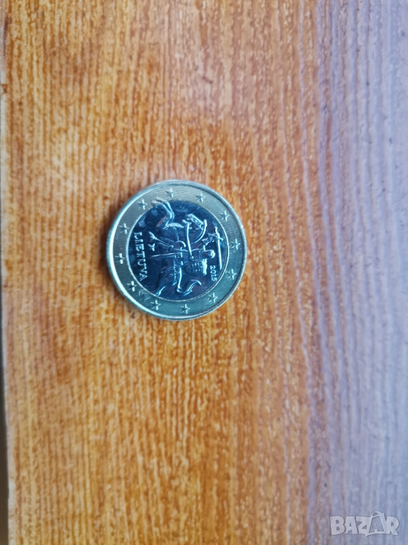 1 евро Литва UNC, снимка 1