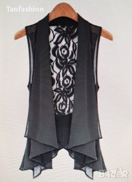 Уникален дамски шифонен елек, снимка 1