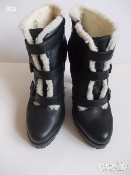 Зимни кожени боти  № 39, снимка 1