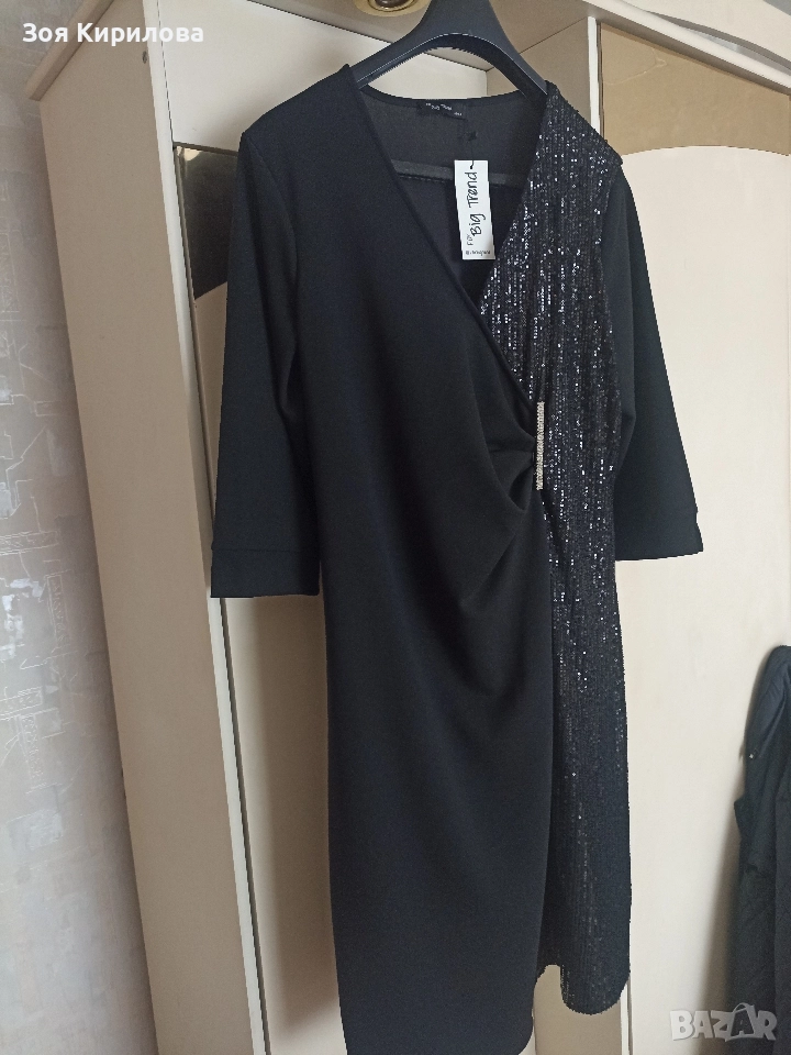 Елегантна рокля голям размер, снимка 1