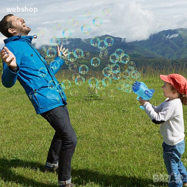 ЗАБАВЕН ПИСТОЛЕТ ЗА САПУНЕНИ БАЛОНИ BUBBLE GUN, снимка 1
