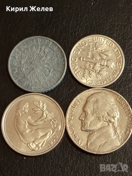 Четири монети от цял свят АМЕРИКА,ГДР, АВСТРИЯ за КОЛЕКЦИЯ 33016, снимка 1