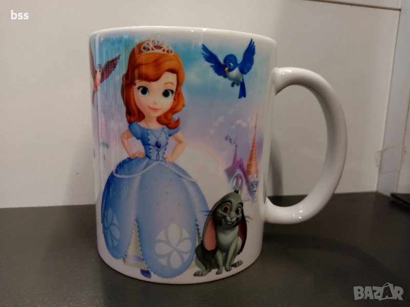 Бяла порцеланова чаша на София Първа / Sofia the First, снимка 1