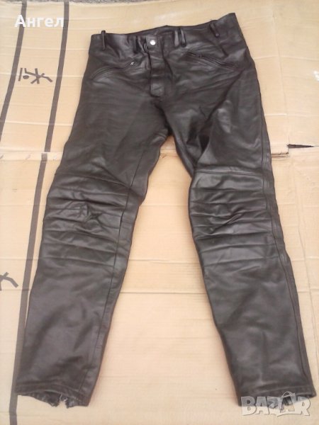 Мъжки кожени панталони - естествена кожа чопър , снимка 1