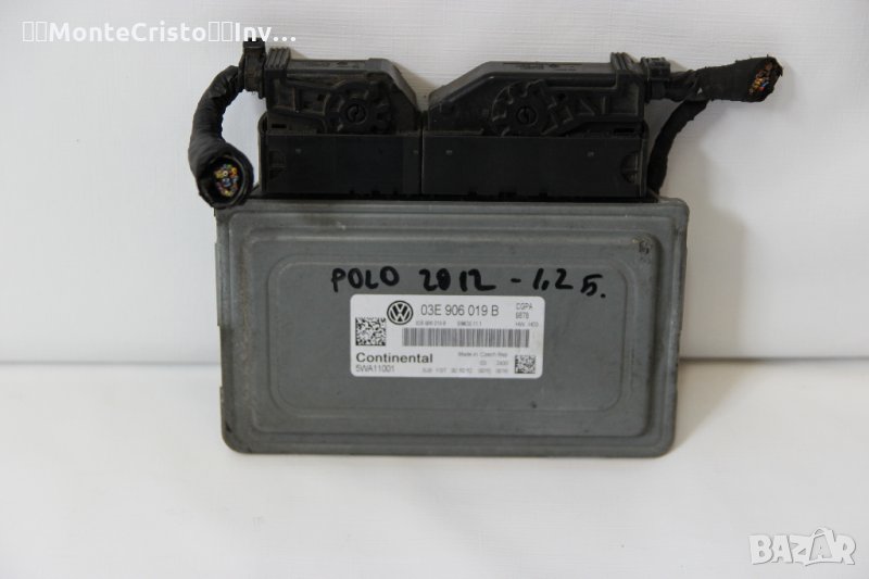 Моторен компютър VW Polo (2009-2017г.) 03E 906 019 B / 03E906019B / 5WA11001 SIMOS 11.1, снимка 1