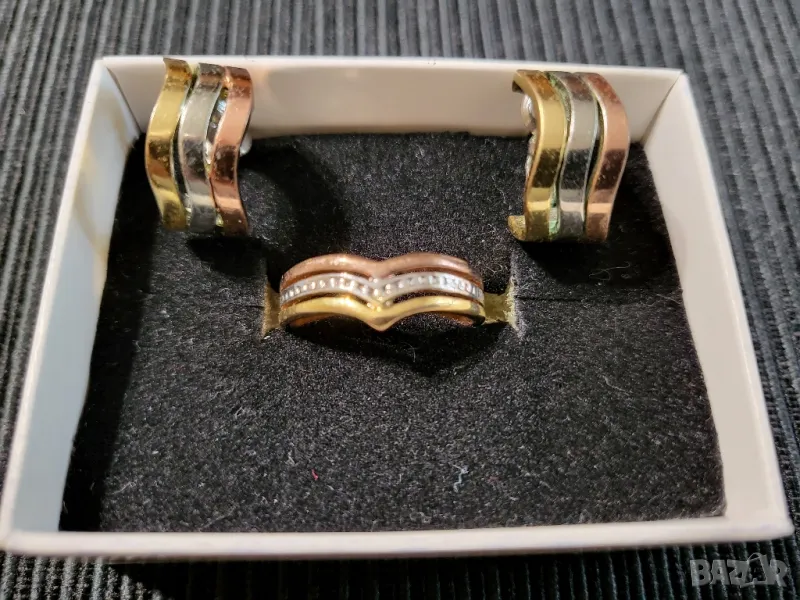Комплект обеци и пръстен, снимка 1