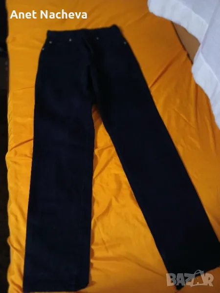 Дънки юношески , черни,плътни , снимка 1
