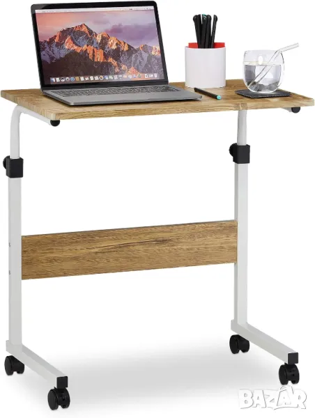 Преносимо регулируемо бюро, мобилна маса за скута, масичка над леглото, снимка 1