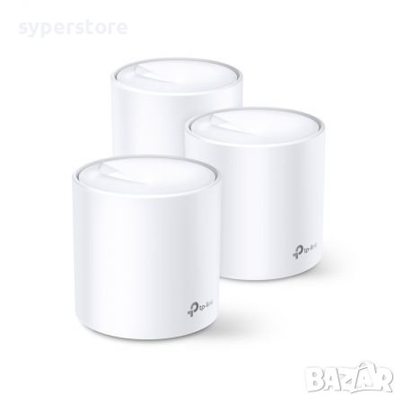 Удължител на интернет обхват TP-Link Deco X20 AX1800 3-pack Mesh Wi-Fi 6 система за целия дом , снимка 1