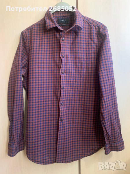 Мъжка памучна риза Reserved размер М-L, снимка 1