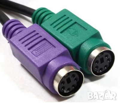 PS2 към USB адаптер с кабел, снимка 1