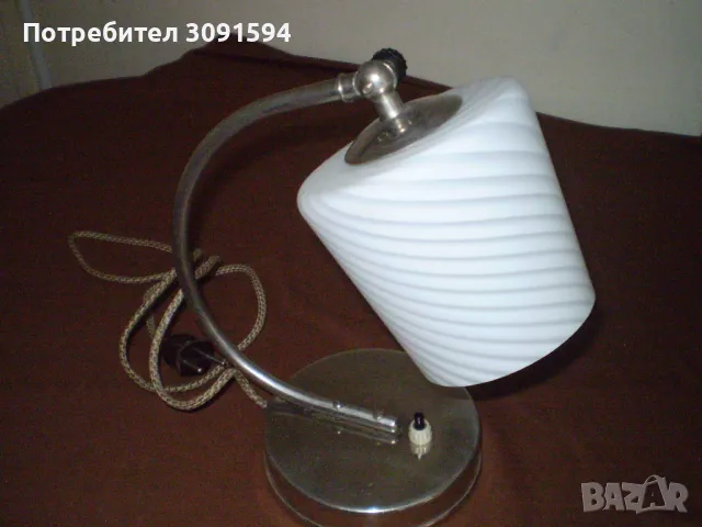 Винтидж настолна лампа  от средата на века    , снимка 3 - Лампи за таван - 48458717
