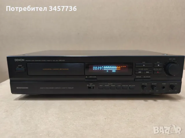 Двуглав Касетен Дек с Хоризонтално зареждане DENON DRS-610, снимка 2 - Декове - 56320813