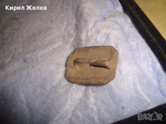 19 ВЕК РЯДКА СТАРИННА КОКАРДА УКРАШЕНИЕ БРОШКА БРОНЗ-МЕД ПАТИНА 7287, снимка 2 - Антикварни и старинни предмети - 37220160