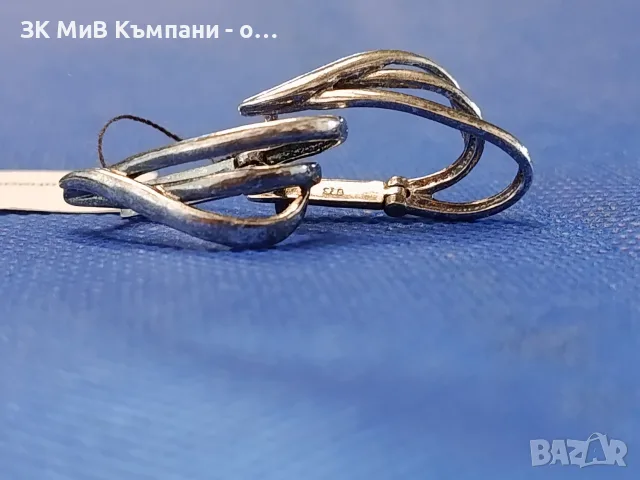 Сребърни обеци 4.66гр, снимка 2 - Обеци - 56372086