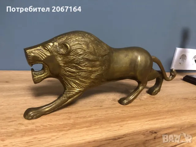 Голям бронзов лъв, снимка 5 - Антикварни и старинни предмети - 48721906