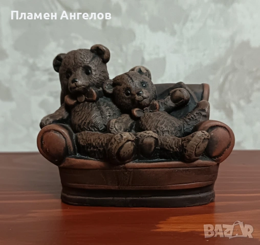 Ретро, колекционерска фигурка на "Teddy Ber" , снимка 2 - Фигурки - 53239934
