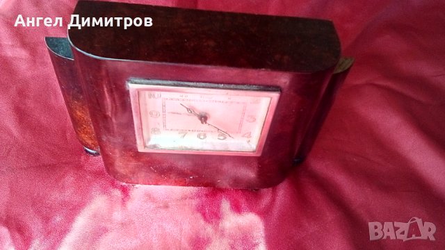 Стар настолен часовник касичка , снимка 2 - Антикварни и старинни предмети - 42043560