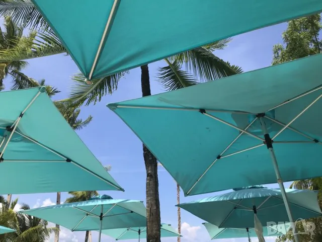 Чадър за градина и плаж – 2.40 м широчина, 2.60 м височина "Много здрав чадър"