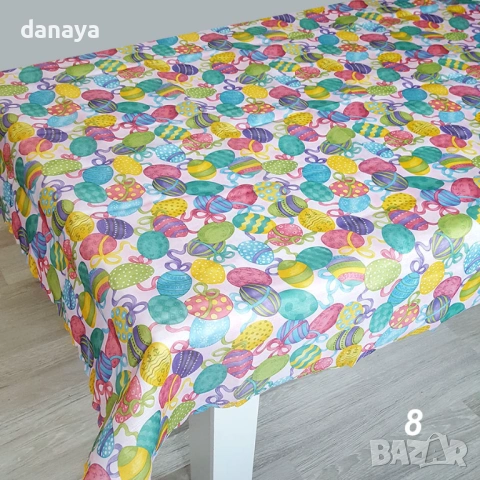 6499 Декоративна великденска покривка, 150x180cm, снимка 9 - Покривки за маси - 53883411