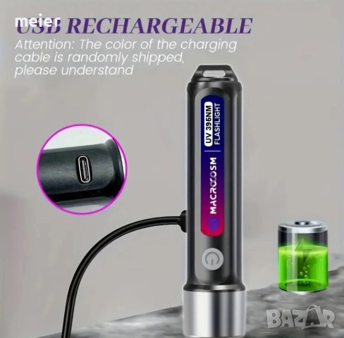 UV фенерта за проверка на банкноти, снимка 9 - Друга електроника - 52952626