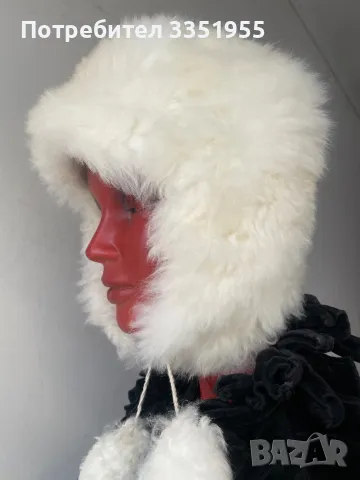 Дамска шапка естествен косъм, снимка 6 - Шапки - 49072297