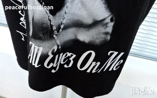 Pull&Bear 2Pac “All Eyez on Me” Тениска – Размер L, снимка 4 - Тениски - 56058797