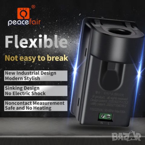 Волтметър за променлив ток Peacefair PZEM-028 / AC 40-400V 0-100A, снимка 6 - Друга електроника - 40123167