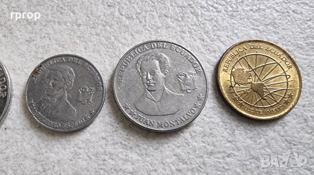 Монети . Южна Америка . Еквадор . 1, 5, 10, 25 и 50 сентавос . 5 бройки., снимка 7 - Нумизматика и бонистика - 42482576
