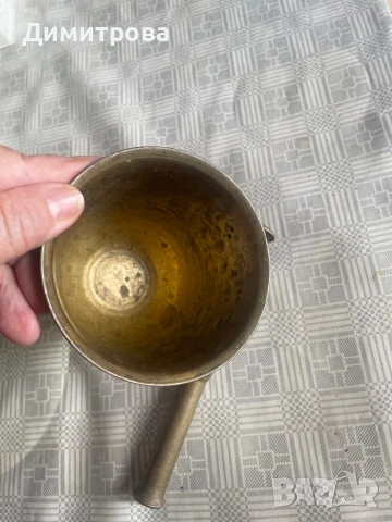 Месингово хаванче с чукало, снимка 3 - Други - 51053153