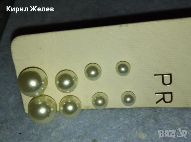 ЧЕТИРИ ЧИФТА ПЕРЛЕНИ ВИНТИДЖ АРТ ОБЕЧКИ КЛАСИЧЕСКИ МОДЕЛ 38864, снимка 11 - Обеци - 42090895