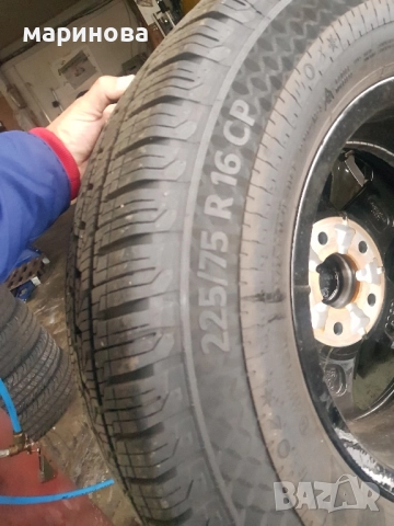 4 бр ЧИСТО НОВИ ГУМИ Всезонни Continental Vancontact Camper 225 75 16 СР СПЕЦИАЛНО ЗА КЕМПЕРИ 