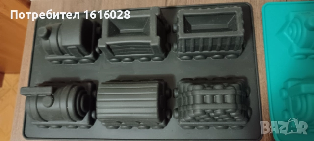 Силиконов молд с формички на влак - локомотив с вагончета, снимка 8 - Декорация за дома - 47815168