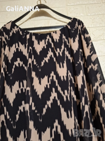 СТРАХОТНА ТУНИКА В ЕФЕКТЕН ДЕСЕН 2XL-4XL, снимка 3 - Туники - 51476793