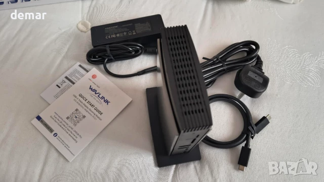 USB C докинг станция за лаптоп WAVLINK, три монитора, 2*DP, HDMI, снимка 10 - Друга електроника - 51300164