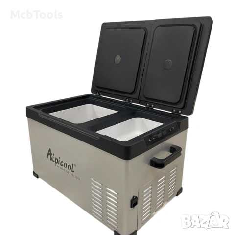 Хладилна кутия за автомобил и къмпинг Alpicool CD35 – 22 литра две отделения / 12V / 24V / 220V, снимка 2 - Аксесоари и консумативи - 53274285