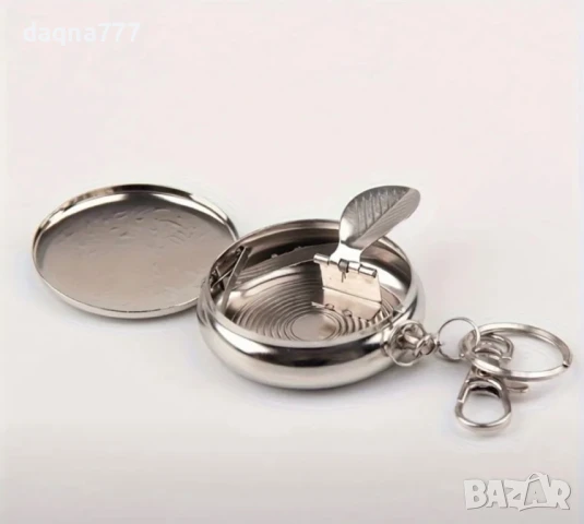 Пепелник за път/ мобилен неръждаема стомана с ключодържател, снимка 2 - Други - 50868753