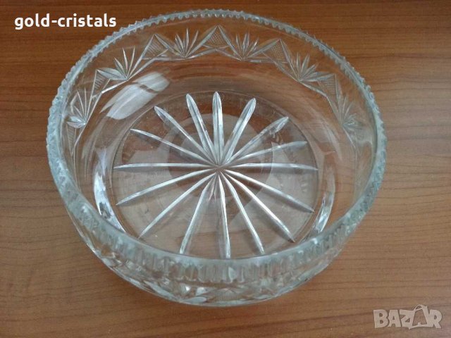  кристална купа фруктиера , снимка 6 - Антикварни и старинни предмети - 29631166